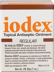 Iodex Ointment 1 oz Products Inc – Parafin Iodine Petrolatum Oleic Acid