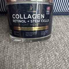Collagen Cream for Face with Airless Pump Anti-Aging Botanical Stem Cells 1.7oz