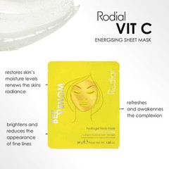 Rodial Bee Hydrogel Face Mask Gold Jelly Sheet Mask For Ethically Sourced Bee
