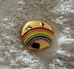 Estee Lauder Chasing Rainbows Empty Compact Mirror Brand New No Box
