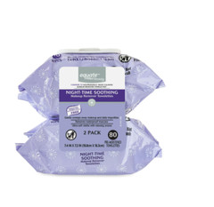 Equate Beauty Night-Time Soothing Makeup Remover Wipes, 80 count 2 Pack