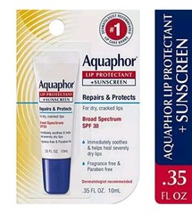NEW! AQUAPHOR (.35 0z.) ●LIP PROTECTANT + SUNSCREEN● Broad Spectrum SPF 30.