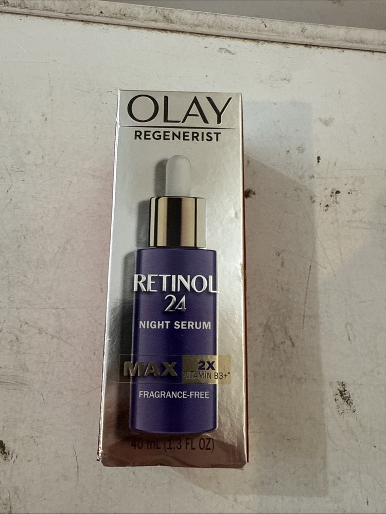 Olay Retinol 24 Max 2x Peptides Night Smoothing Serum 40 ml 1.3oz Fragrance Free