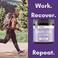 Magnesium Lotion with Arnica for Legs Feet Muscles Night Body Lotion 5oz
