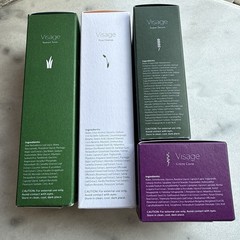 THREE Visage Radiant Toner + Pure cleanse +Super Serum +Creme Caviar Bundle! NEW