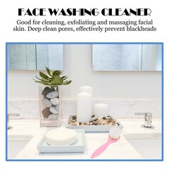 Manual Facial Cleansing Brush Tool – Soft Bristles for Deep Pore Cleansing & Exf