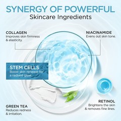 Moisturizer Collagen AntiAging Face Cream with Stem Cells, Retinol, Hyaluroni…
