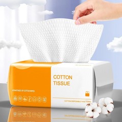 100 Pack Facial Wash Cloths, Disposable Lint-Free Towelettes for Makeup Remover