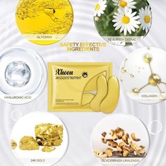 Xhoon 24K Gold Eye Mask Collagen Hyaluronic Acid Moisturizing 11/2026 New/Sealed
