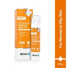 The Derma Co 1% Hyaluronic Sunscreen Spf 50 Pa+++ Aqua Gel 50g