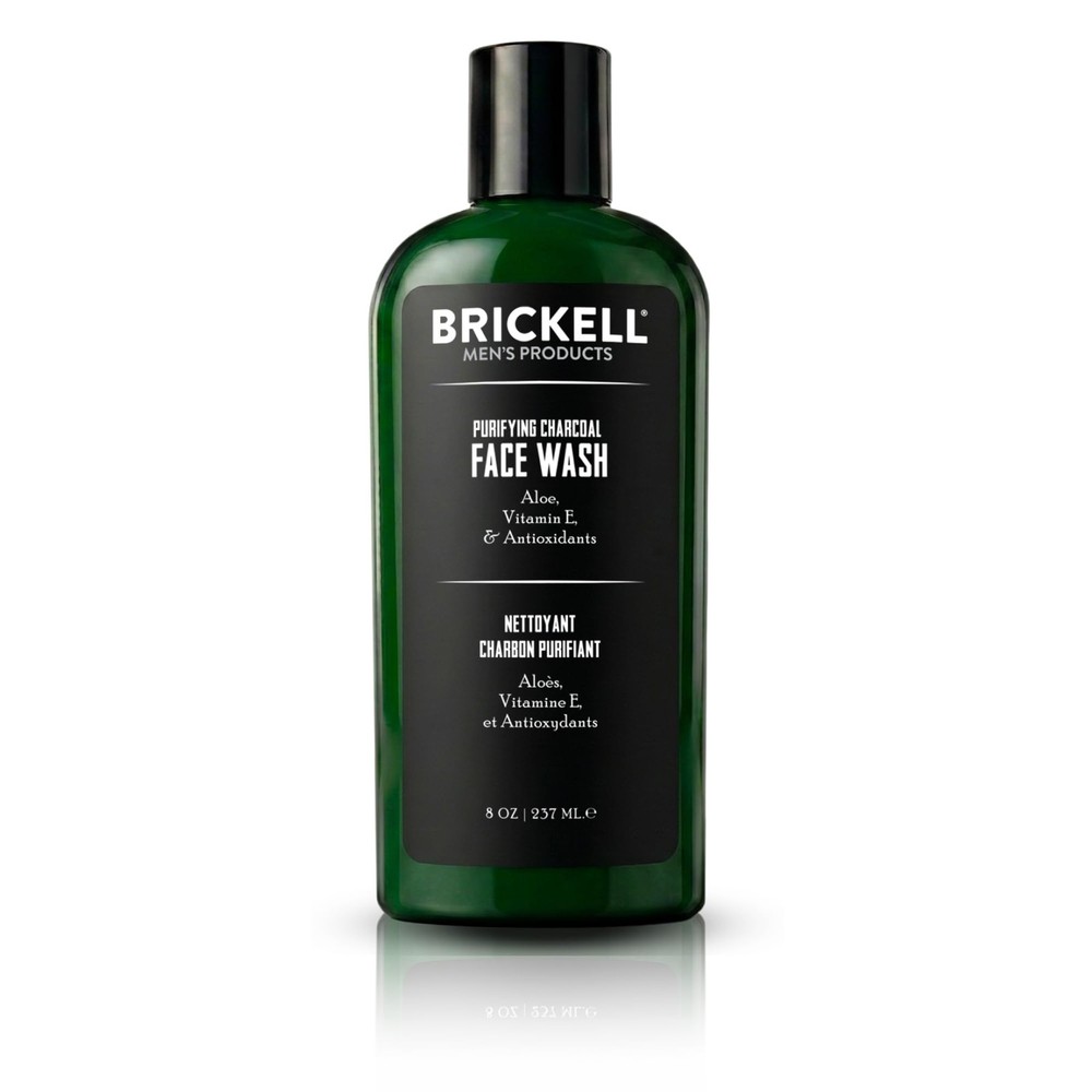Brickell Men&rsquo;s Purifying Charcoal Face Wash for Men, 8 Ounce (Pack of 1)