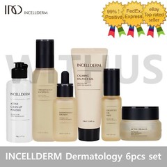 INCELLDERM Dermatology Booster Serum Cream Oil-Mist Balance Gel Cleanup 6pcs Set