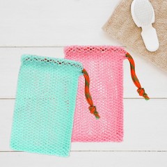 2 Pack Soap Savers for Bar Exfoliating Net Mesh 1 Ounce (Pack of 2)