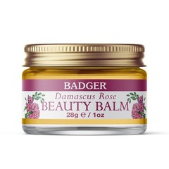 Badger – Damascus Rose Beauty Balm, Intensive Nourishment, Face Neck & Eye Balm,