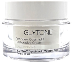 Glytone Peptide+ Overnight Restorative Cream 1.7oz Age Defying Glycolic Acid NEW
