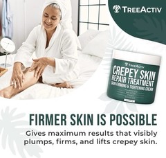 2 X Treeactiv Crepey Skin Repair Treatment, 8Oz, Firming Crepe Skin Cream