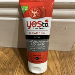 Yes To Tomatoes Detoxifying Charcoal Mud Mask 2 oz New Seal