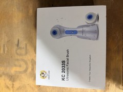 Kingdom Cares KC 2033S Ultrasonic Facial Brush Blue Removable Head Extra Brush