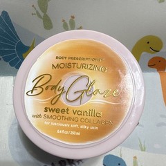 Body Prescriptions Body Glaze Moisturizing Collagen Cream Sweet Vanilla 8.4