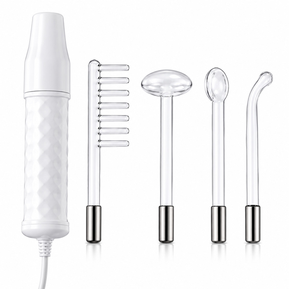High Frequency Facial Wand Machine Acne Anti Aging Hair Scalp Care Set