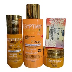 4 In 1 Pure egyptian whitening carrot Lotion, Serum, Face Cream, Soap
