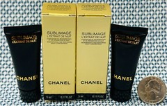 Lot of 2 CHANEL SUBLIMAGE L&rsquo;EXTRAIT DE NUIT Night Concentrate 5ml / 0.17oz x 2