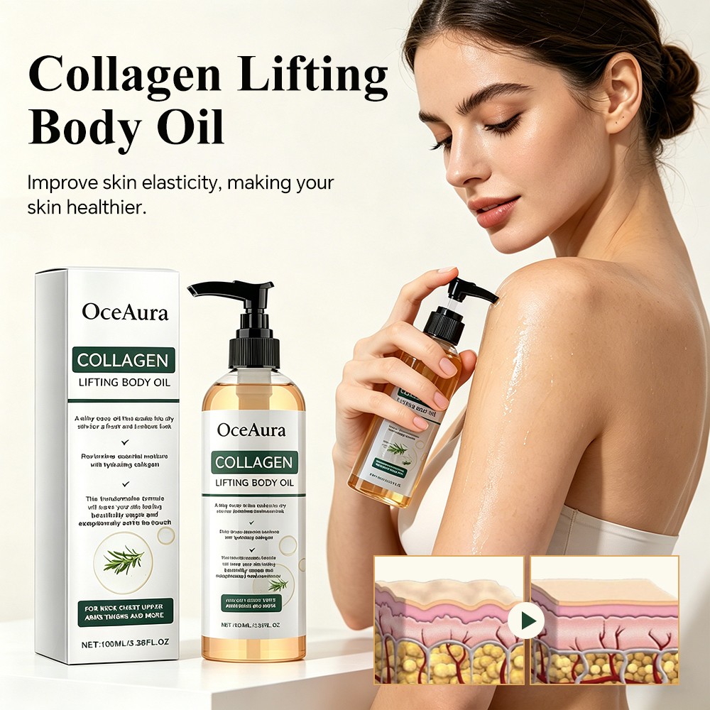 Collagen Lifting Firming Body Oil Skin Tightening Hydrating Massage Oil