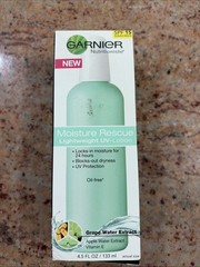 garnier moisture rescue lightweight uv-lotion oil free spf 15 moisture 4.5oz