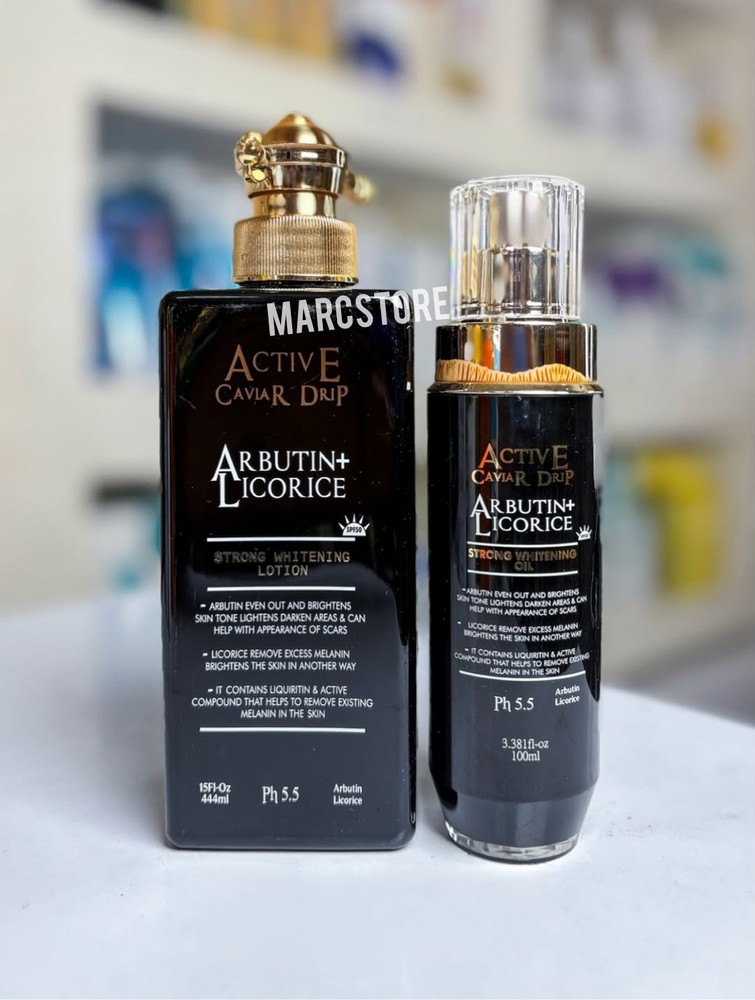 Active caviar lotion set 2 pieces , lotion, serum 2 in 1 set