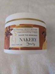 Nakery Savor The Memories, Dry Skin Toning Hydration Body Butter 7.9 FL. OZ. New