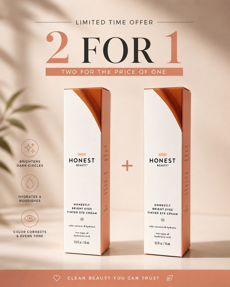 Honest Beauty Honestly Bright Eyes Tinted Eye Cream, Terracota(2 FOR 1 SPECIAL)