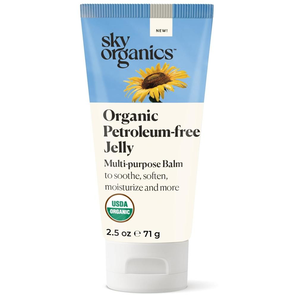 Sky Organics Organic Petroleumfree Jelly MultiPurpose Balm Moisturizer