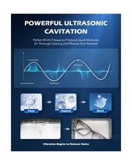 CREWORKS 2L Ultrasonic Cleaner with Heater & Timer, 60W 304 Stainle… Fast Ship