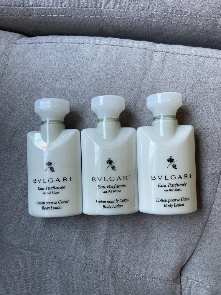 Bvlgari White Tea Body Lotion 1.35floz/40ml Lot of 3