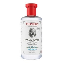 THAYERS Alcohol Free Unscented Witch Hazel Facial Toner w Aloe Vera 12oz