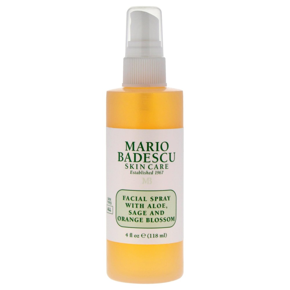 Facial Spray Aloe Sage Orange Blossom 4 FL OZ Pink Mario Badescu Skin Types Face