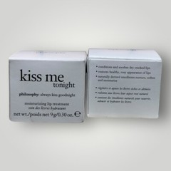 (2) Philosophy Kiss Me Tonight Moisturizing Lip Treatment Balm- 0.30 oz/ 9g