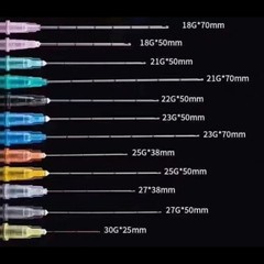 Various Micro Cannula with Puncture Blunt Tip for Fillers 18/21/22/23/25/27/30G