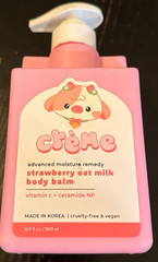 The Creme Shop Advanced Moisture Remedy Strawberry Oat Milk Body Balm 16.9 Fl Oz