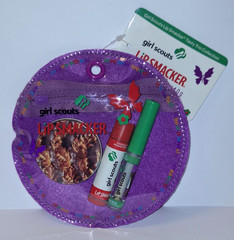 Bonne Bell LIP SMACKER Gloss Tasty Trio GIRL SCOUTS Collection in Zipper Pouch