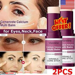 2Pack Calcium Volume Multi Balm Wrinkle Core Stick Collagen Moisturing Stick