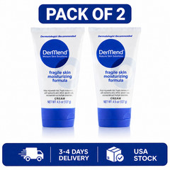 2X DerMend Mature Skin Solutions Fragile Skin Moisturizing Formula Cream 4.5 oz