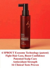 Revitalize Your Hair: 6-SPROUT EXOSOME (CH6) & Growth Factor Scalp Serum (140ml)