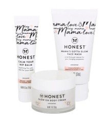 The Honest Company MAMA CARE ESSENTIALS GIFT SET – Face Wash Nip Balm Body Cream