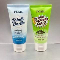 Lot of 2 Perfectly Posh Who Ya Gonna Call +Drinks on Me Jelly Face Mask SEALED