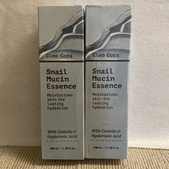 CLEO CORA Snail Mucin Essence, 3.38 fl oz, (Pack of 2)