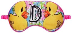 Jessica Russell Flint Womens D for Duck Silk Eye Mask – Pink/Yellow