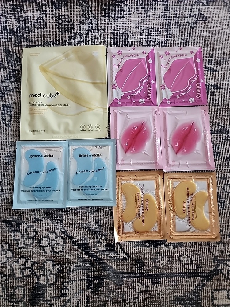 Moisturizing Lip Mask – Eye Mask -Gel Face Mask 9 Total Items