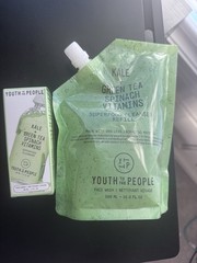 Youth To The People Kale Green Tea Superfood Cleanser 2oz + 16.9oz Refill NEW