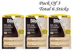 Blistex Lip Protection Sunscreen SPF 30 2 Ct Each EXP 12/2024 (3 Pack)